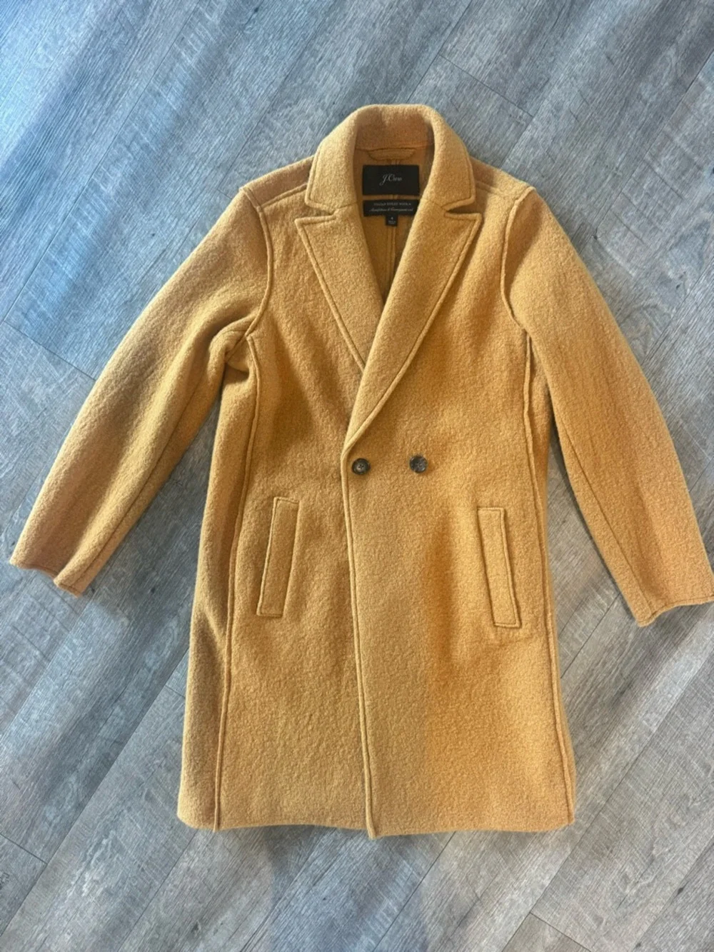 J. Crew Women’s Boiled Italian Wool Daphne Pea Coat - Picture 4 of 4